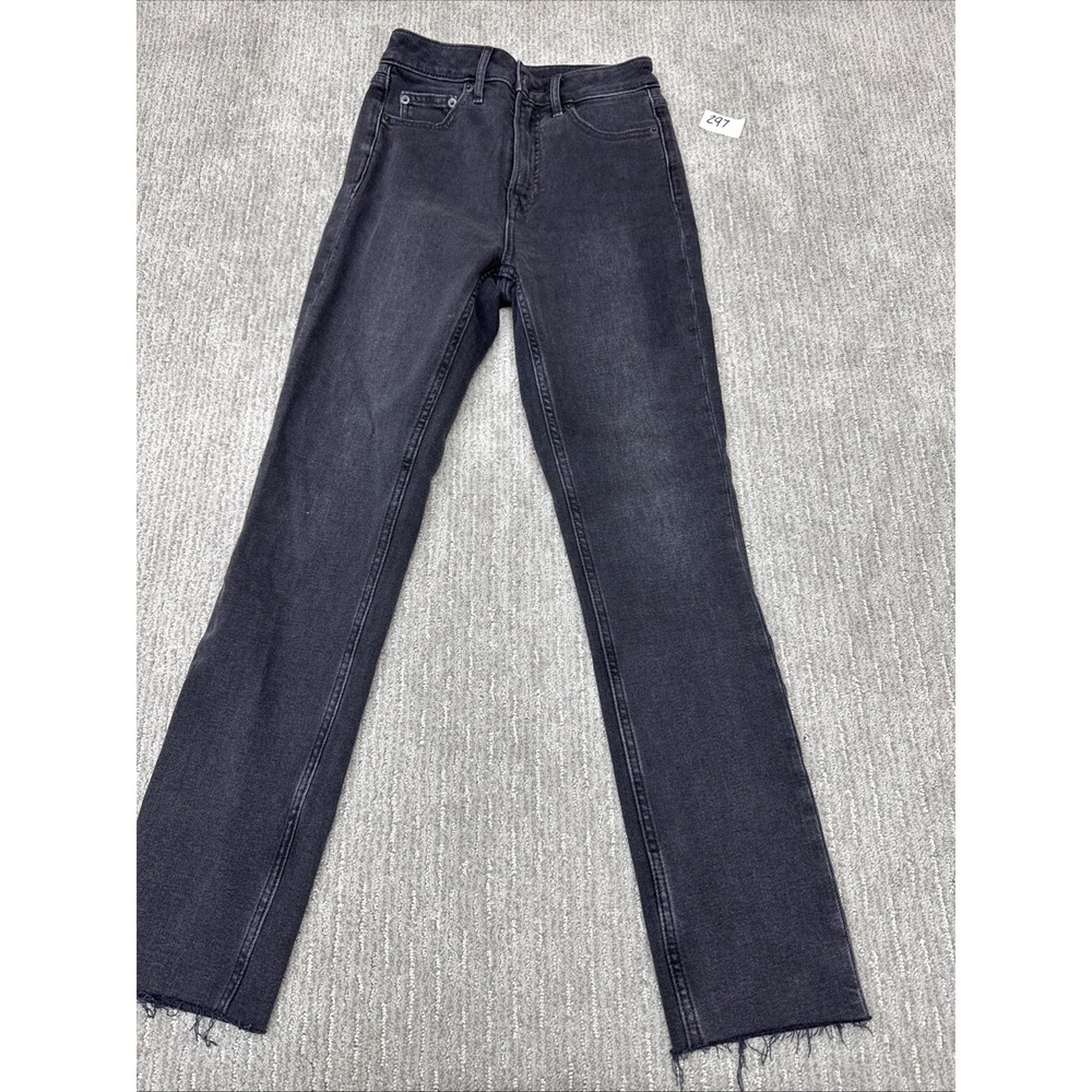 Gap Vintage Slim Sky High Jeans Zero Regular Inseam 25 Color Black #297 - Picture 2 of 16